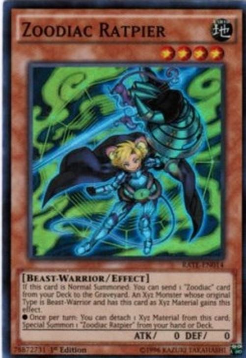 Yu-Gi-Oh! RATE Zoodiac Ratpier