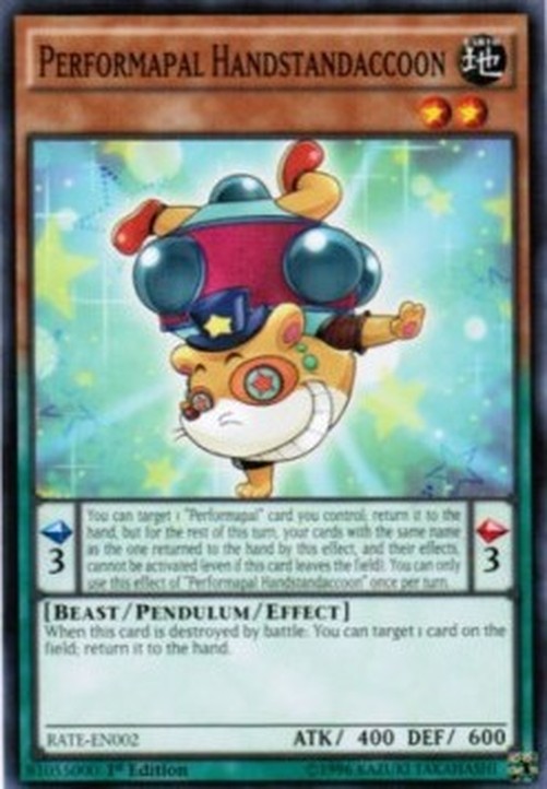 Yu-Gi-Oh! RATE Performapal Handstandaccoon