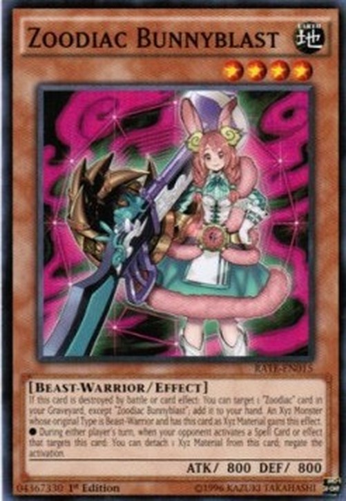 Yu-Gi-Oh! RATE Zoodiac Bunnyblast