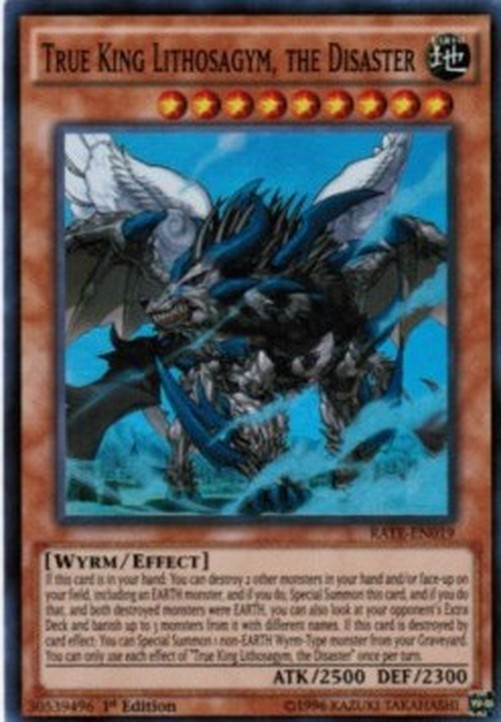 Yu-Gi-Oh! RATE True King Lithosagym, the Disaster