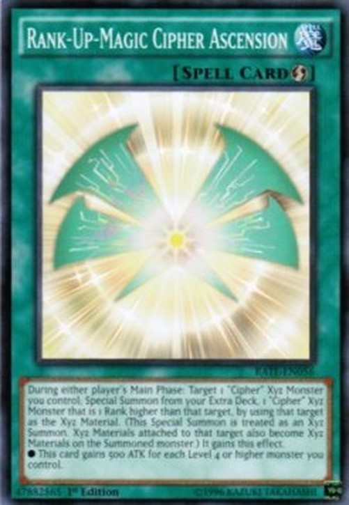 Yu-Gi-Oh! RATE Rank-Up-Magic Cipher Ascension