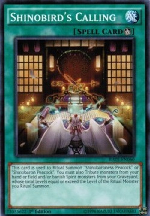Yu-Gi-Oh! RATE Shinobird's Calling