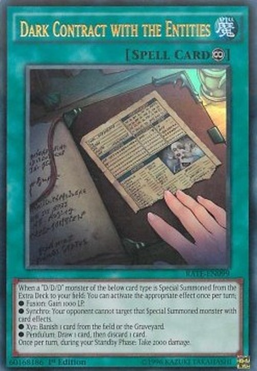 Yu-Gi-Oh! RATE Dark Contract with the Entities