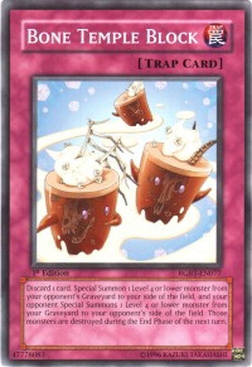 Yu-Gi-Oh! RGBT Bone Temple Block