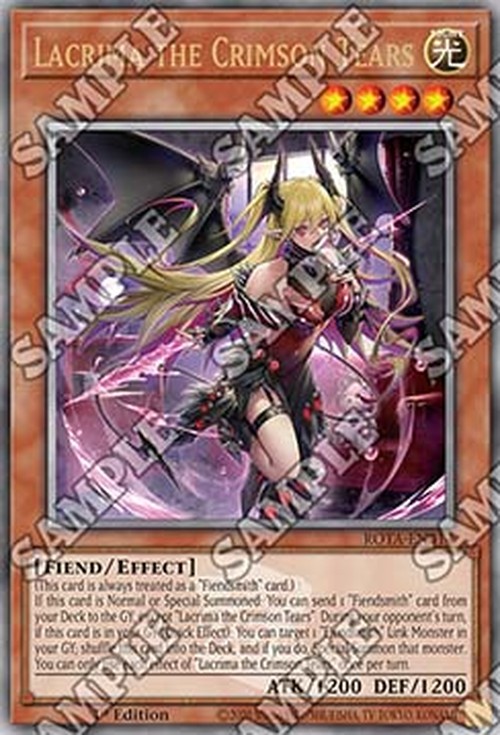 Yu-Gi-Oh! ROTA Lacrima the Crimson Tears (V.2 - Quarter Century Secret Rare