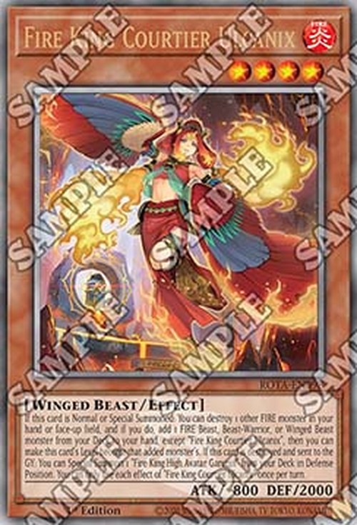 Yu-Gi-Oh! ROTA Fire King Courtier Ulcanix (V.2 - Quarter Century Secret Rar