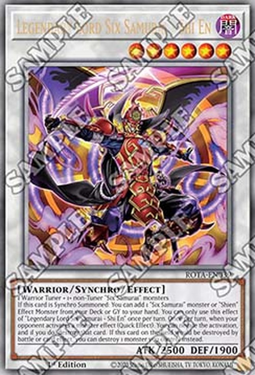 Yu-Gi-Oh! ROTA Legendary Lord Six Samurai - Shi En (V.2 - Quarter Century S