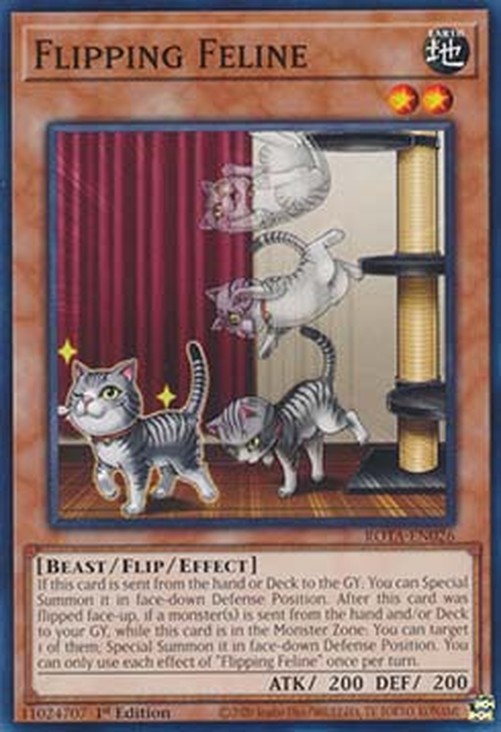 Yu-Gi-Oh! ROTA Flipping Feline