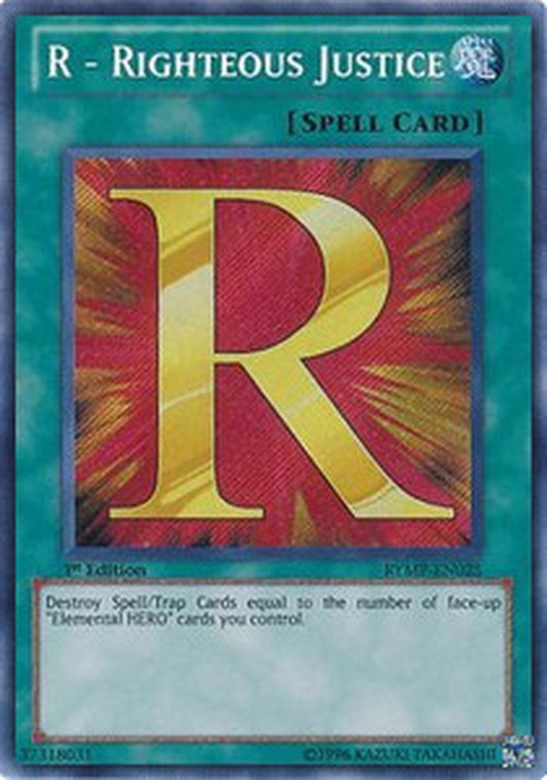 Yu-Gi-Oh! RYMP R - Righteous Justice
