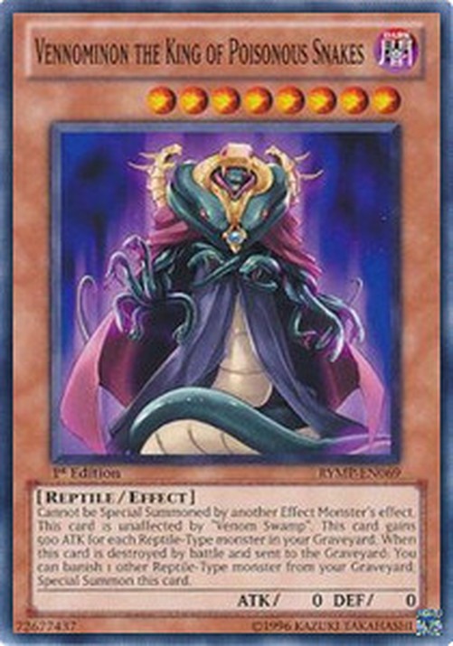 Yu-Gi-Oh! RYMP Vennominon the King of Poisonous Snakes