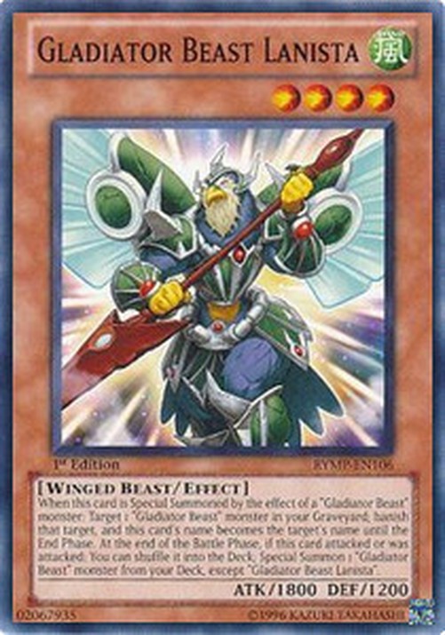 Yu-Gi-Oh! RYMP Gladiator Beast Lanista