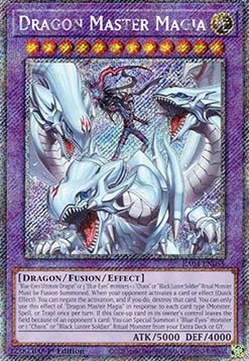 Yu-Gi-Oh! RA04 Dragon Master Magia (V.1 - Platinum Secret Rare)