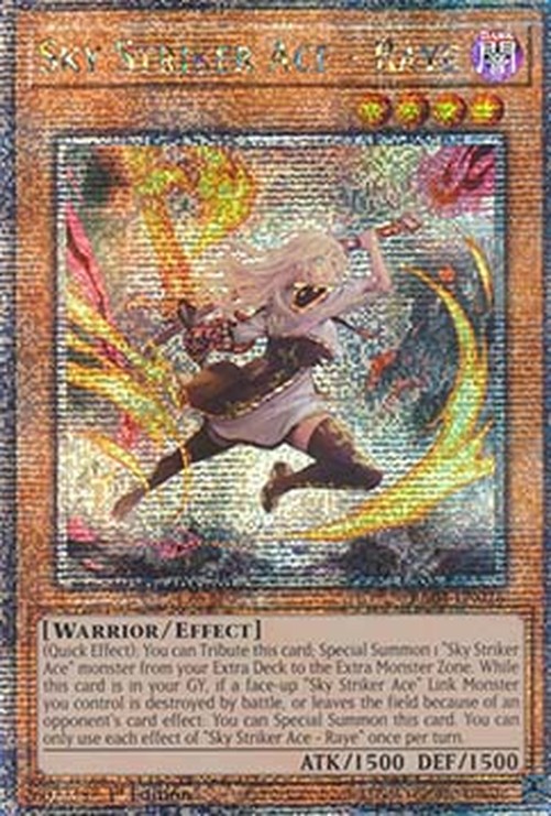Yu-Gi-Oh! RA04 Sky Striker Ace - Raye (V.2 - Quarter Century Secret Rare)