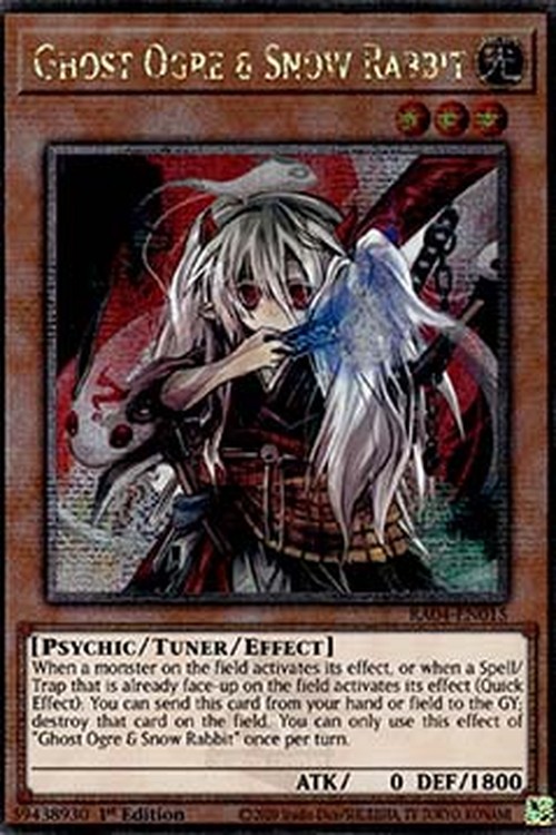 Yu-Gi-Oh! RA04 Ghost Ogre & Snow Rabbit (V.5 - Quarter Century Secret Rare)