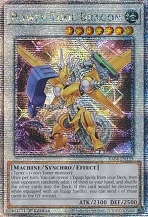 Yu-Gi-Oh! RA04 Power Tool Dragon (V.2 - Quarter Century Secret Rare)