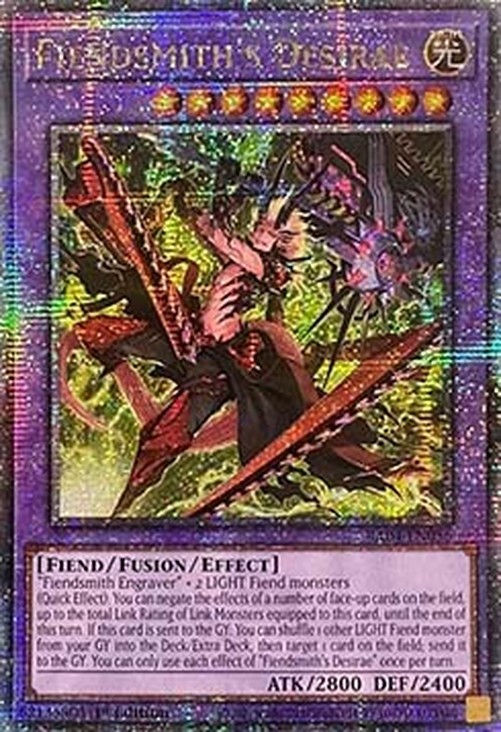 Yu-Gi-Oh! RA04 Fiendsmith's Desirae (V.5 - Quarter Century Secret Rare)