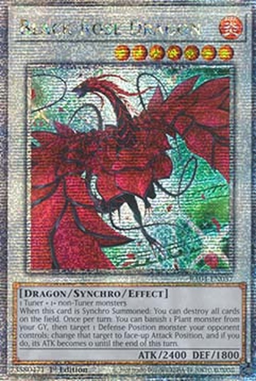Yu-Gi-Oh! RA04 Black Rose Dragon (V.5 - Quarter Century Secret Rare)
