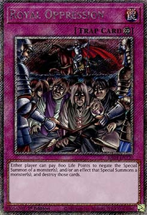 Yu-Gi-Oh! RA04 Royal Oppression (V.1 - Platinum Secret Rare)