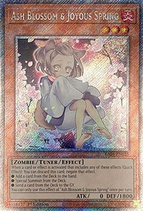 Yu-Gi-Oh! RA04 Ash Blossom & Joyous Spring (V.4 - Platinum Secret Rare)