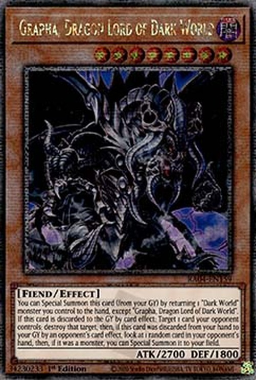 Yu-Gi-Oh! RA04 Grapha, Dragon Lord of Dark World (V.2 - Quarter Century Sec