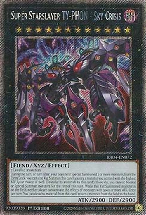 Yu-Gi-Oh! RA04 Super Starslayer TY-PHON - Sky Crisis (V.4 - Platinum Secret