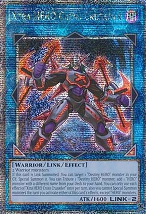 Yu-Gi-Oh! RA04 Xtra HERO Cross Crusader (V.5 - Quarter Century Secret Rare)
