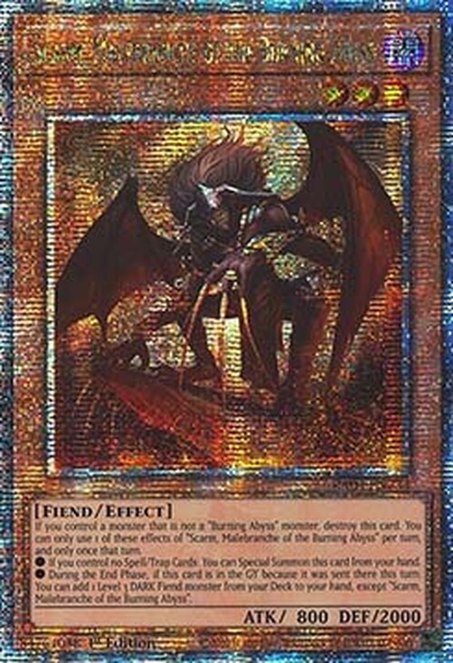 Yu-Gi-Oh! RA04 Scarm, Malebranche of the Burning Abyss (V.2 - Quarter Centu