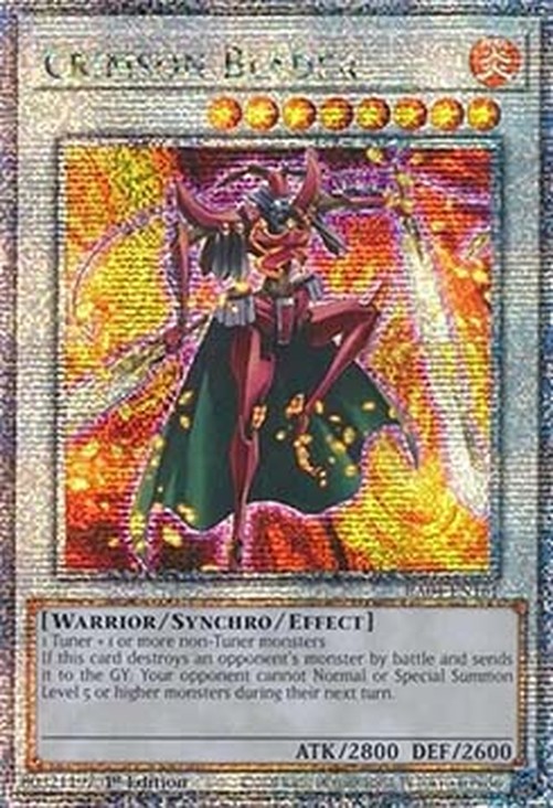Yu-Gi-Oh! RA04 Crimson Blader (V.2 - Quarter Century Secret Rare)