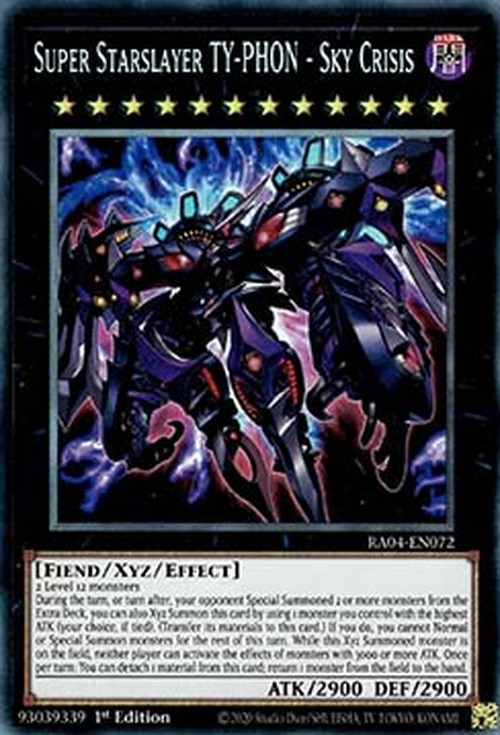 Yu-Gi-Oh! RA04 Super Starslayer TY-PHON - Sky Crisis (V.5 - Collectors Rare