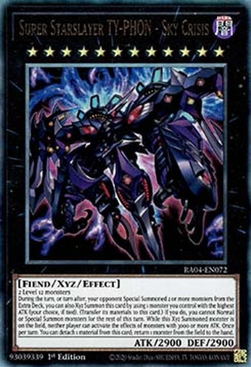 Yu-Gi-Oh! RA04 Super Starslayer TY-PHON - Sky Crisis (V.6 - Ultimate Rare)