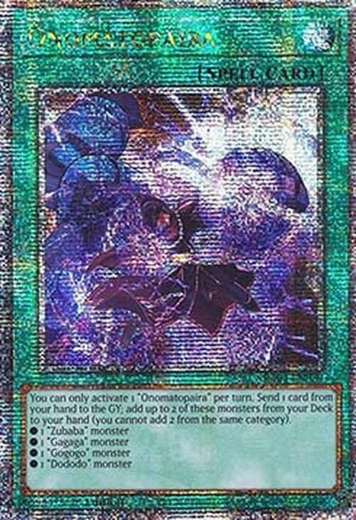 Yu-Gi-Oh! RA04 Onomatopaira (V.5 - Quarter Century Secret Rare)