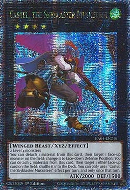 Yu-Gi-Oh! RA04 Castel, the Skyblaster Musketeer (V.2 - Quarter Century Secr