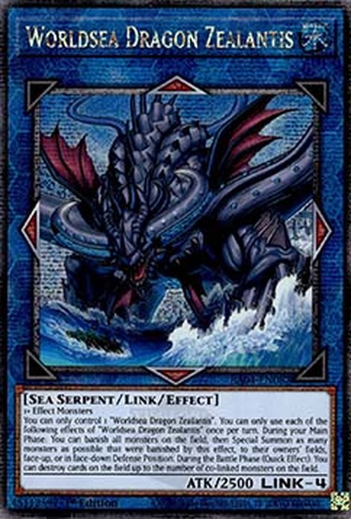 Yu-Gi-Oh! RA04 Worldsea Dragon Zealantis (V.5 - Quarter Century Secret Rare