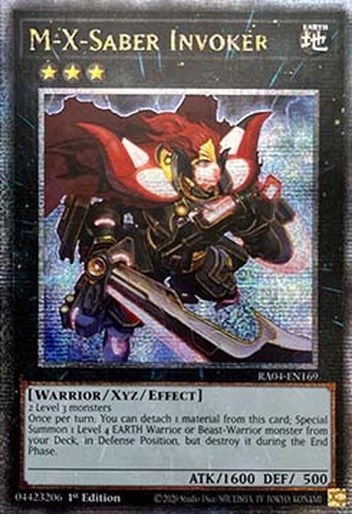 Yu-Gi-Oh! RA04 M-X-Saber Invoker (V.2 - Quarter Century Secret Rare)