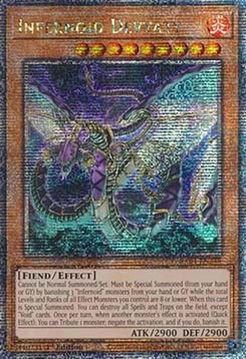 Yu-Gi-Oh! RA04 Infernoid Devyaty (V.2 - Quarter Century Secret Rare)