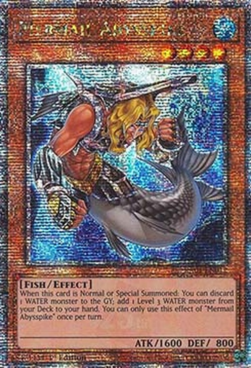 Yu-Gi-Oh! RA04 Mermail Abysspike (V.5 - Quarter Century Secret Rare)