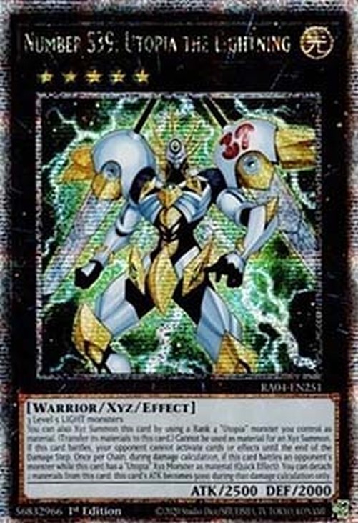 Yu-Gi-Oh! RA04 Number S39: Utopia the Lightning (V.2 - Quarter Century Secr