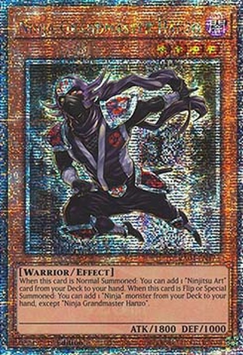 Yu-Gi-Oh! RA04 Ninja Grandmaster Hanzo (V.2 - Quarter Century Secret Rare)