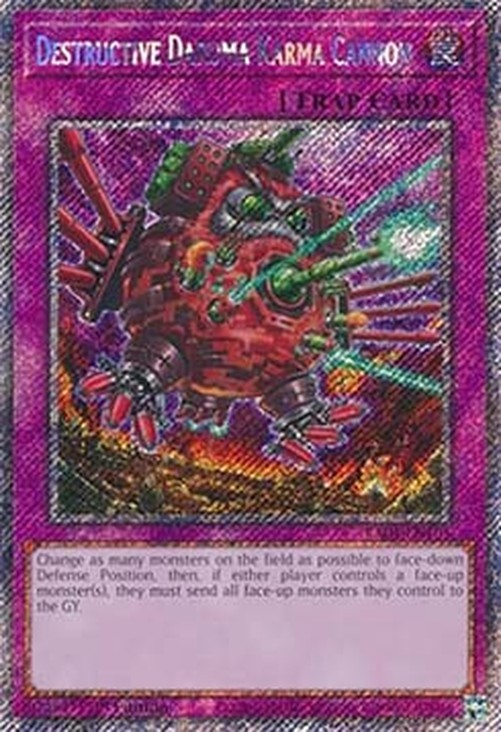 Yu-Gi-Oh! RA04 Destructive Daruma Karma Cannon (V.4 - Platinum Secret Rare)