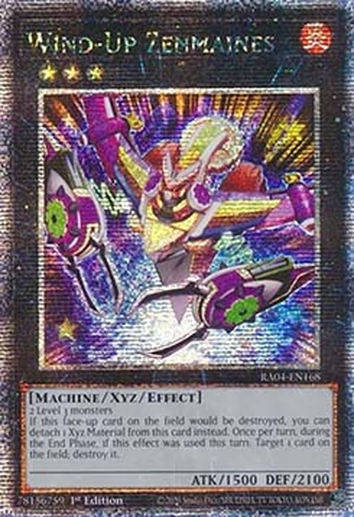 Yu-Gi-Oh! RA04 Wind-Up Zenmaines (V.2 - Quarter Century Secret Rare)
