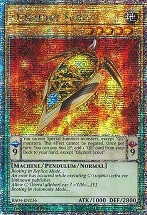 Yu-Gi-Oh! RA04 Qliphort Scout (V.2 - Quarter Century Secret Rare)