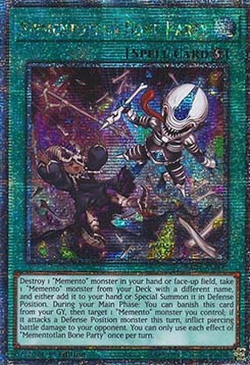 Yu-Gi-Oh! RA04 Mementotlan Bone Party (V.5 - Quarter Century Secret Rare)