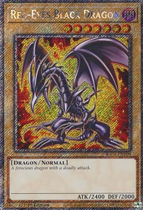 Yu-Gi-Oh! RA04 Red-Eyes Black Dragon (V.2 - Platinum Secret Rare)