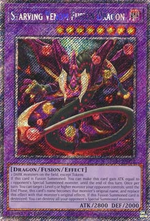 Yu-Gi-Oh! RA04 Starving Venom Fusion Dragon (V.1 - Platinum Secret Rare)