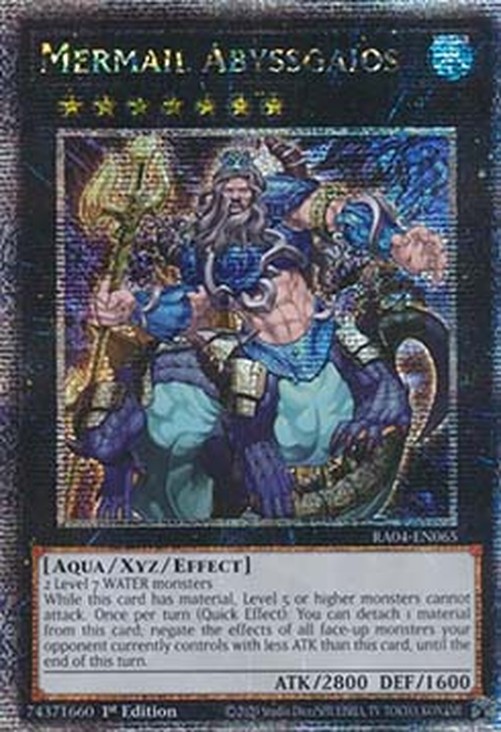 Yu-Gi-Oh! RA04 Mermail Abyssgaios (V.5 - Quarter Century Secret Rare)