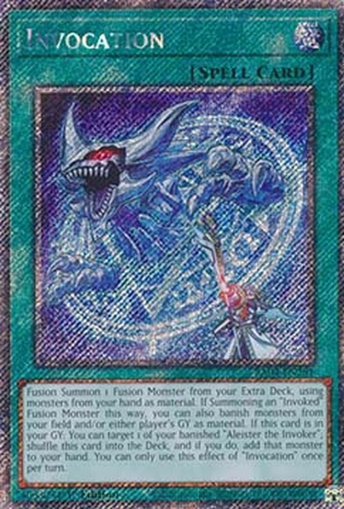 Yu-Gi-Oh! RA04 Invocation (V.1 - Platinum Secret Rare)