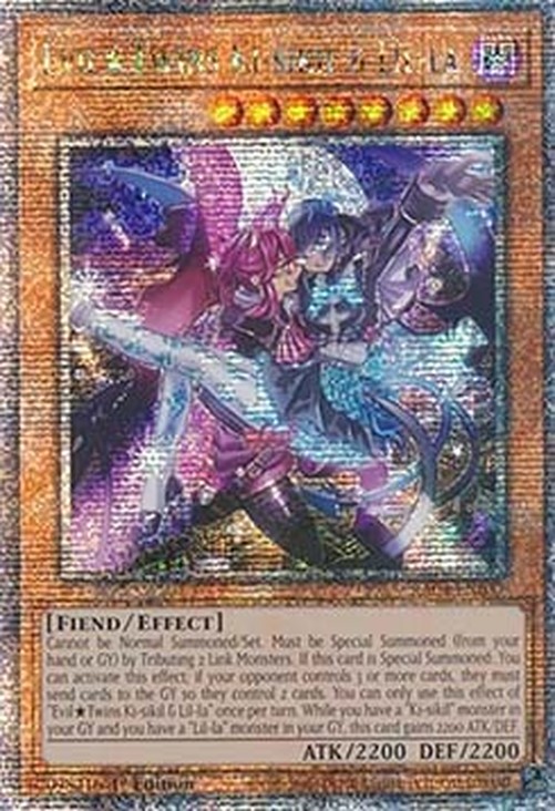 Yu-Gi-Oh! RA04 EvilTwins Ki-sikil & Lil-la (V.5 - Quarter Century Secret Ra