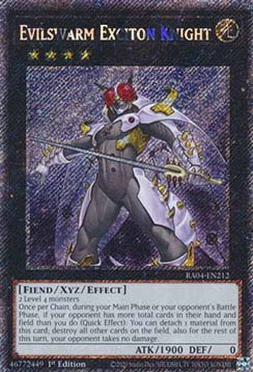 Yu-Gi-Oh! RA04 Evilswarm Exciton Knight (V.1 - Platinum Secret Rare)