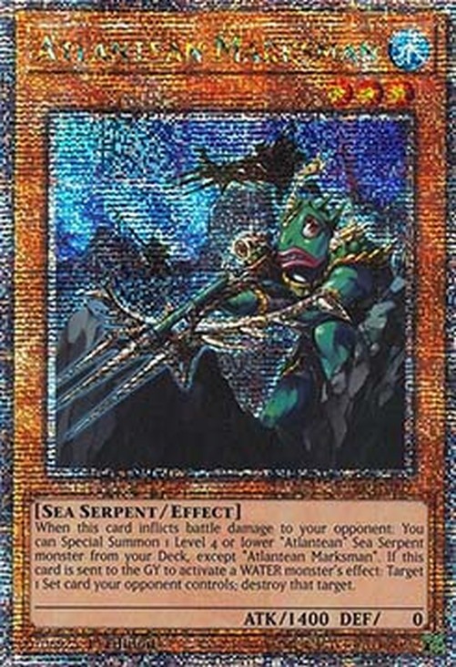 Yu-Gi-Oh! RA04 Atlantean Marksman (V.5 - Quarter Century Secret Rare)