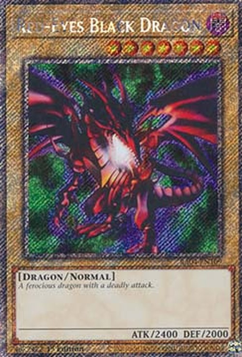 Yu-Gi-Oh! RA04 Red-Eyes Black Dragon (V.1 - Platinum Secret Rare)